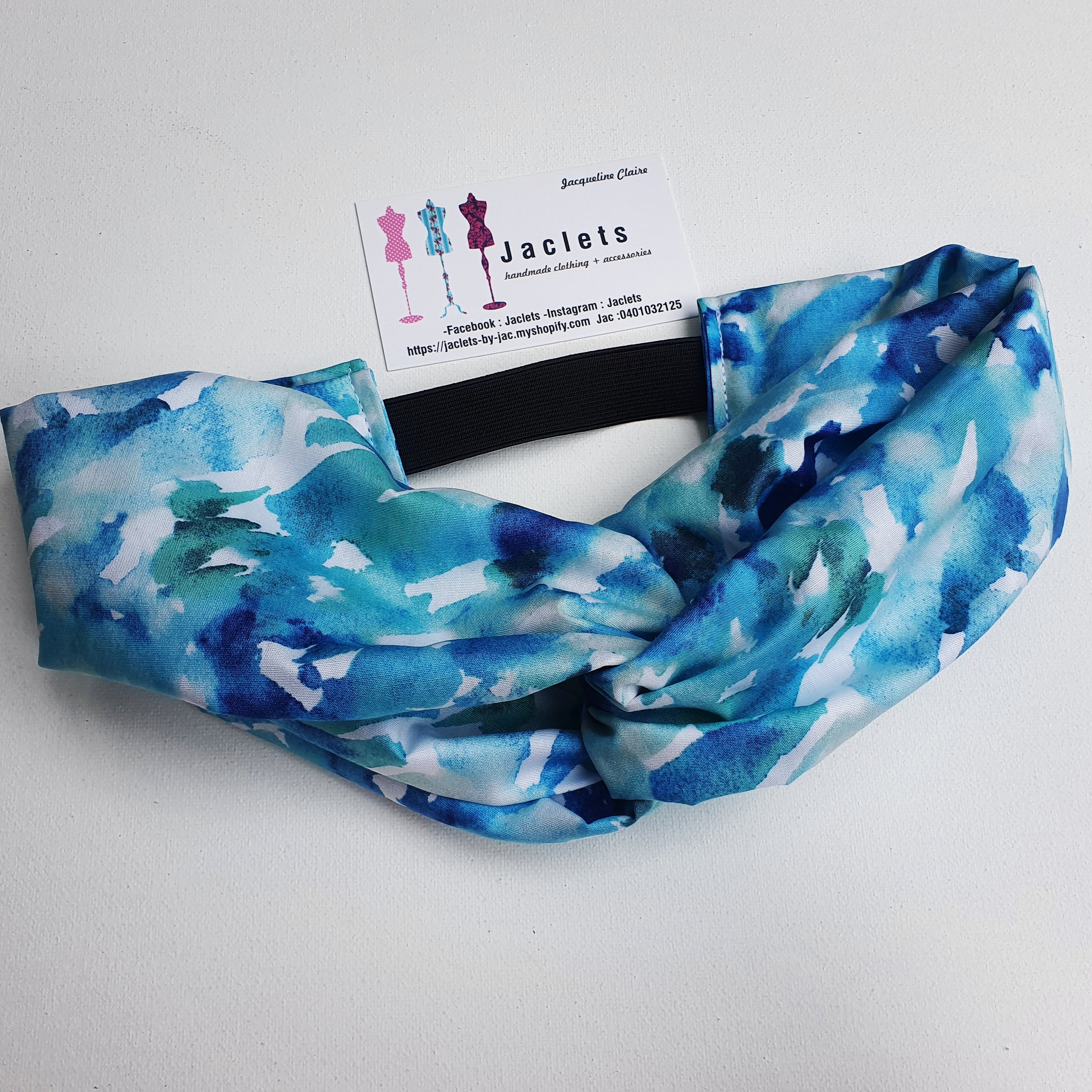 Luxe Turbana Headband - "Seabreeze"