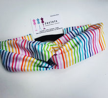 Luxe Turbana Headband - "Rainbow Stripes"