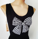"Gingham Bow" Top