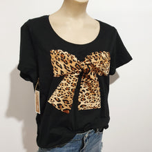 Loose Fit "Leopard Bow" T-shirt