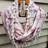 "Ambrosia" Infinity Wrap - Vanilla tassels
