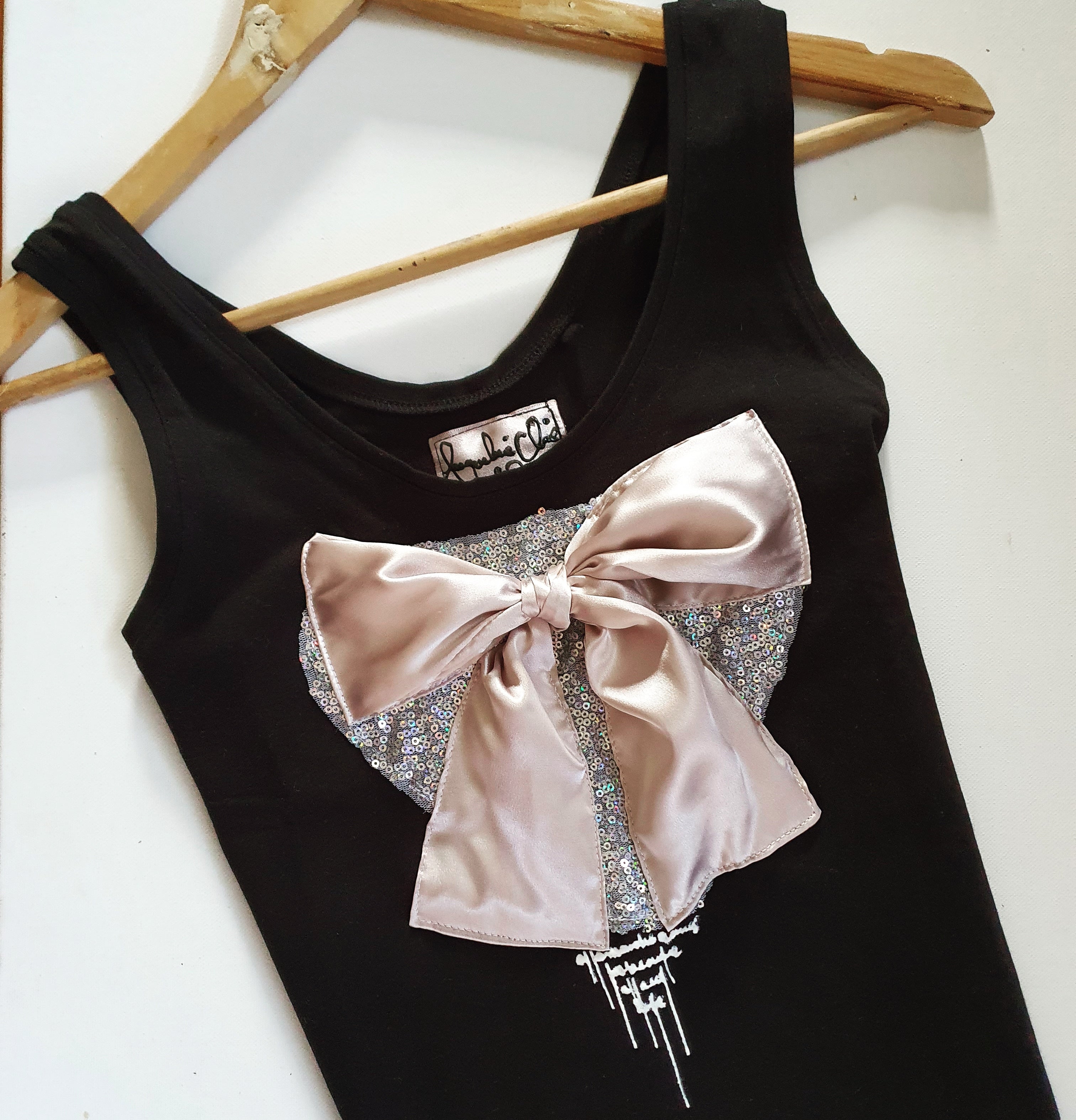 Black "Jacqueline Claire" top