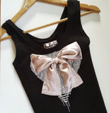 Black "Jacqueline Claire" top