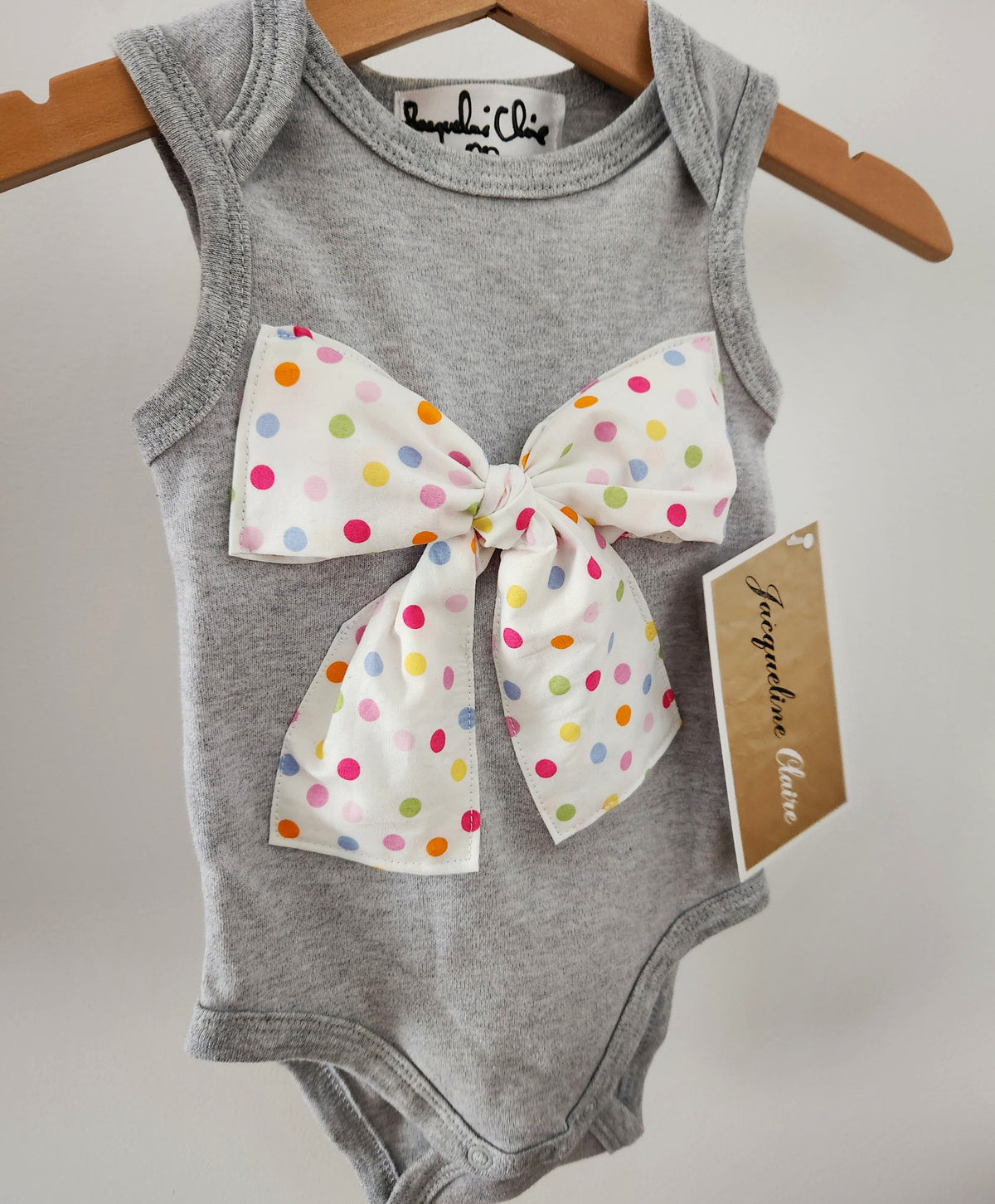 Grey "Fairybread" Babysuit